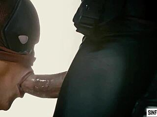 Jessica Drake, you riding Tommy Gunn hard in Deadpool XXX parody scene 4?