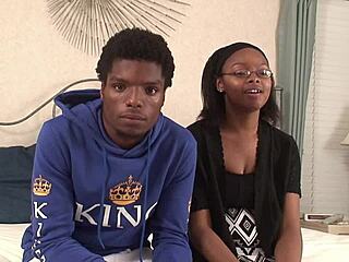 Ebony chick enjoys muff diving before hard fuck