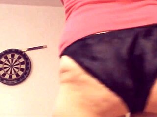 Silky black panty dance with ass shaking and big ass goddess.