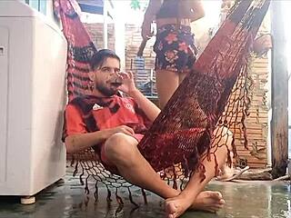 Homemade sex with at flakael in the hair