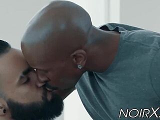 muscular black destroys white stud