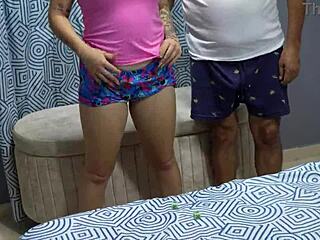 I can’t resist these games with my stepdad, his thick shaft in part 1 drives me wild. It’s pure taboo heat!