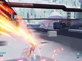 Haru goes fully naked to solo the main storyline extra level in Snow Realm Dangerous Path