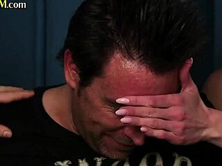 Busty British CFNM Mistresses Wanking Submissive in Group Session