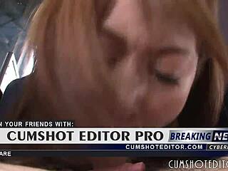 Submissive Japanese Teen Eating Cum in Public Car