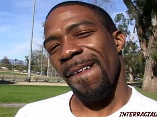 girl from park takes two black cocks