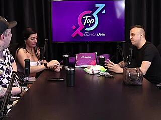 Safada Gives Blowjob After Hearing About Condom Talk on Sheer Red