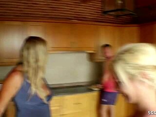 German Mutter Craves Wild Group Banging