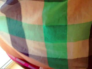 hot milf pulls panties up full of cum