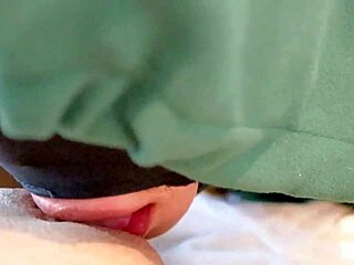 I dress as horny maid in cosplay for bedroom tit play