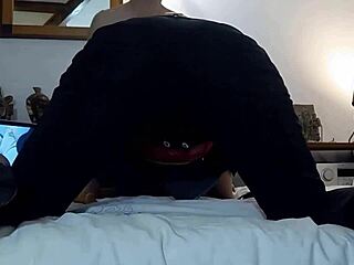 French Slut In Leather Pants Gets DOGGY STYLE FUCKED!