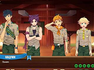 Russian Voice Acting in Game Friends Camp Episode 22 Featuring Gay Twinks and Hentai Elements