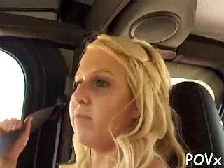 Look, cutie exposes her pussy in nature for hot fucking