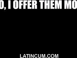 Straight Latino twink offered cash for POV blowjob and anal bareback! 😈