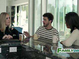 Stepmom assists in filming porno with my girlfriend