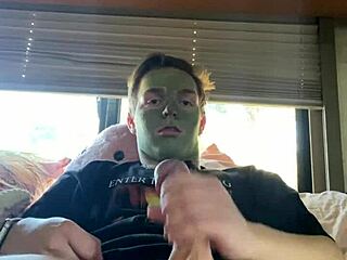 Fit Guy Joshuaaalewisss Strokes Cock While Doing Skin Care Routine In Reality Video