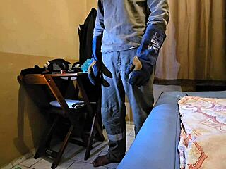 Trailer showcases gay bisexual action with old black welder and his son involving cum.