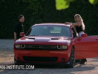 Alyssa Reece's Shaved Pussy Threesome at House Party