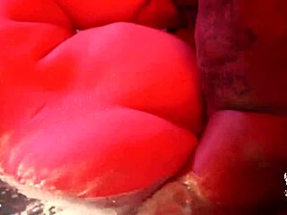 bbw hotwife kinky katie gets bbc hot tub wax down while away on vacation, tight pussy wet bath interracial missionary