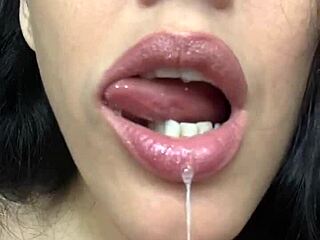 Latina goddess says, 'Jerk off for me, stroke that cock until you cum all over my tits'