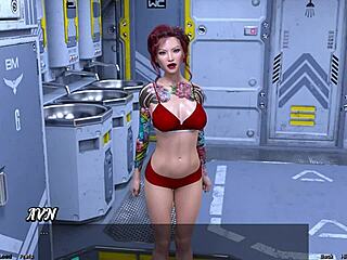 stranded in space, this big tits milf just wants to chat with me