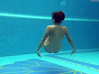 Hot Big Ass Euro MILF Sazan Shows Underwater Erotics in Pool