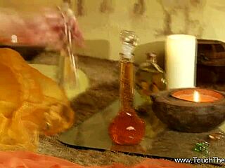 An amazing blonde milf offers skilled hand massage techniques