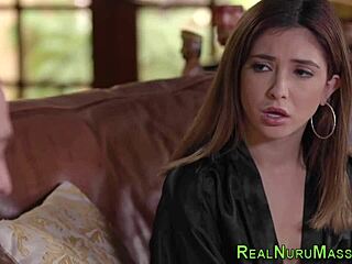 beautiful nuru masseuse gets intriguing nuru massage session