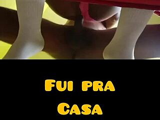 Did two guys hook up after gym stares? They banged hard at her place with a creampie!