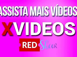 Blonde Strips Down and Reveals Her Pussy While Prepping for the Show - Vanessa Cerejinha in Red Sheer