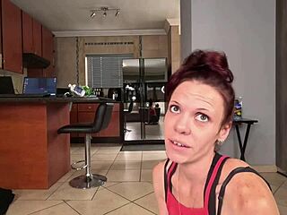 Slut Degrades Her Fagot Boyfriend Cuckold POV Cum on Face