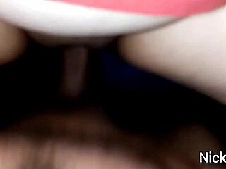 Emptying Milk Into Serena's Pussy