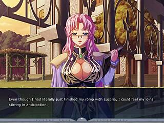 Kyonyuu fantasy Emeralia H-scene 2 English outdoor threesome