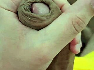 Cute Brazilian twink performs solo amateur masturbation