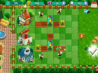 booty farm hentai game part 02 with redhead brunette sex on ranch