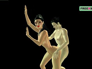 An Animated Cartoon Porn Video Of A Japanese Man Fucking Indian Bhabhi From Behind