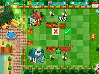 booty farm hentai game part 02 with redhead brunette sex on ranch