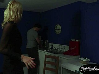 Busty British MILF Facial