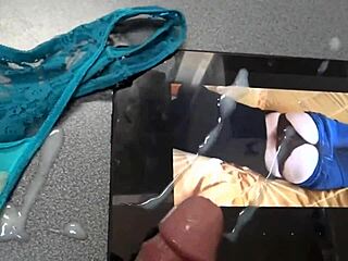 Detailed Homemade Cumshots on Beautiful Stepmothers' Used Panties Featuring Monster Cocks and Amateurs