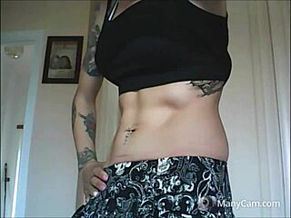 chantal's muscular body in leggings sparks wild gym desire