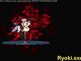 Hei, sjekk Kuromaru som slåss mot Lilith i episk fighter kamp