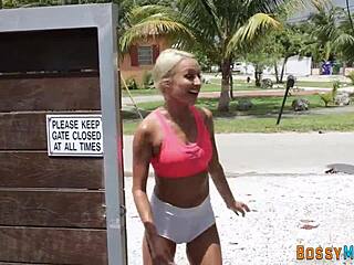 Cougar’s Pussy Pounded Hard with Creamy Cum Inside