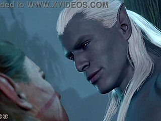 Baldur's Gate 3 meztelen játék Halsin meleg románc jelenettel