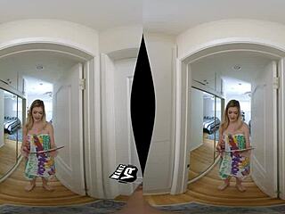 Anny Aurora breaks dorm rules with wild riding on WankzVR