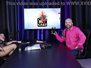 Paulo Avelar and Tiv Models in Hot Cast with Victoria Beatriz in Sheer Red Lingerie