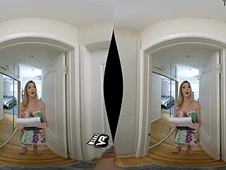 Anny Aurora breaks dorm rules with wild riding on WankzVR