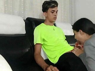 my 18-year-old university neighbor rubs her big ass against my dick with clothes on 😈