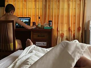 i caught my roommate jerking off and sucked him dry till he came