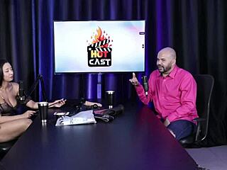 Paulo Avelar and Tiv Models in Hot Cast with Victoria Beatriz in Sheer Red Lingerie