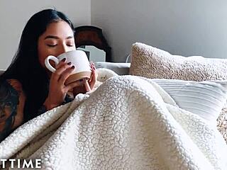 Roomies avery black and oliver davis turn to lovers with blowjob and sex?